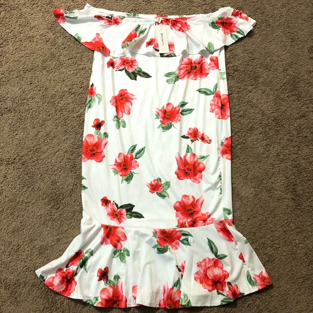 White Floral Dress